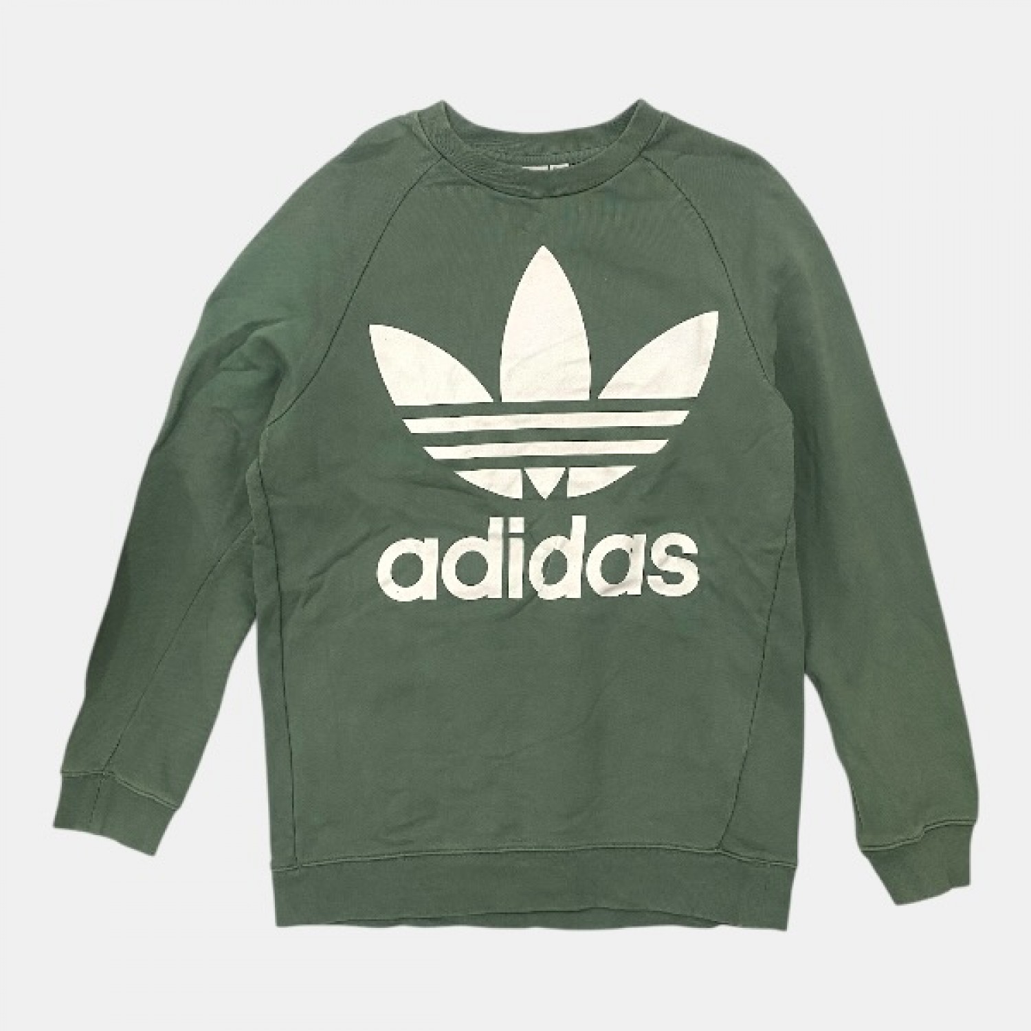 Adidas Originals Ανδρικό Πράσινο Φούτερ Trefoil | Pre Owned